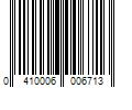 Barcode Image for UPC code 0410006006713