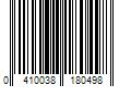 Barcode Image for UPC code 0410038180498