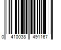 Barcode Image for UPC code 0410038491167