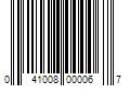 Barcode Image for UPC code 041008000067