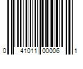 Barcode Image for UPC code 041011000061