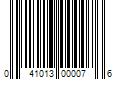 Barcode Image for UPC code 041013000076