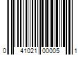 Barcode Image for UPC code 041021000051