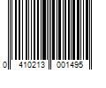 Barcode Image for UPC code 0410213001495