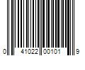 Barcode Image for UPC code 041022001019