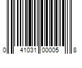 Barcode Image for UPC code 041031000058