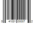 Barcode Image for UPC code 041031000072