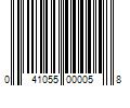 Barcode Image for UPC code 041055000058