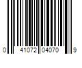 Barcode Image for UPC code 041072040709