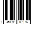 Barcode Image for UPC code 0410835001897