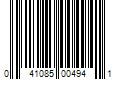 Barcode Image for UPC code 041085004941