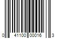 Barcode Image for UPC code 041100000163