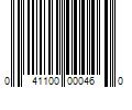 Barcode Image for UPC code 041100000460