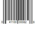 Barcode Image for UPC code 041100000828