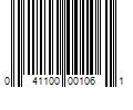 Barcode Image for UPC code 041100001061