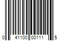 Barcode Image for UPC code 041100001115