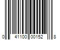 Barcode Image for UPC code 041100001528