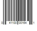 Barcode Image for UPC code 041100001641