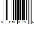 Barcode Image for UPC code 041100001696