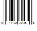 Barcode Image for UPC code 041100001856