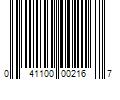 Barcode Image for UPC code 041100002167