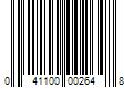 Barcode Image for UPC code 041100002648