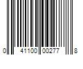 Barcode Image for UPC code 041100002778