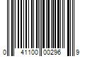 Barcode Image for UPC code 041100002969