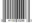 Barcode Image for UPC code 041100002983