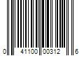 Barcode Image for UPC code 041100003126