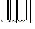 Barcode Image for UPC code 041100003362