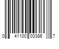 Barcode Image for UPC code 041100003867