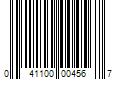 Barcode Image for UPC code 041100004567