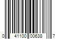 Barcode Image for UPC code 041100006387