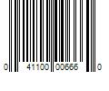 Barcode Image for UPC code 041100006660