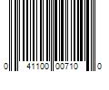 Barcode Image for UPC code 041100007100