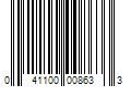 Barcode Image for UPC code 041100008633