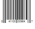 Barcode Image for UPC code 041100009647