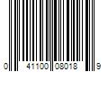 Barcode Image for UPC code 041100080189