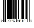 Barcode Image for UPC code 041100581914