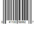 Barcode Image for UPC code 041100589927