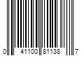 Barcode Image for UPC code 041100811387