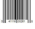 Barcode Image for UPC code 041116002618