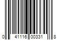 Barcode Image for UPC code 041116003318