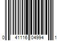 Barcode Image for UPC code 041116049941