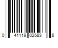 Barcode Image for UPC code 041119025836