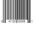 Barcode Image for UPC code 041120000051