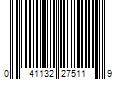 Barcode Image for UPC code 041132275119