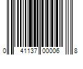 Barcode Image for UPC code 041137000068