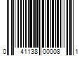 Barcode Image for UPC code 041138000081